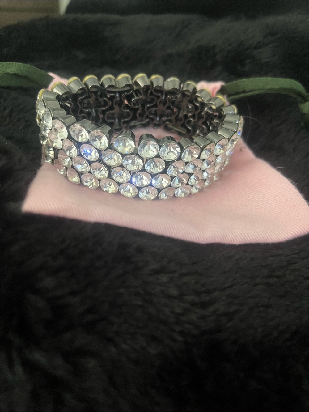 Crystal Stretch Bracelet - Clear Rhinestone Sparkle